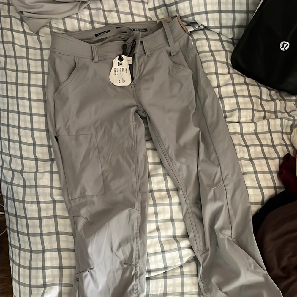 Prana Gray Cargo Pants with Modern Style